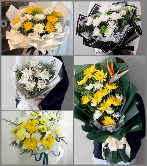 山东聊城茌平县菜屯镇白事花束代送